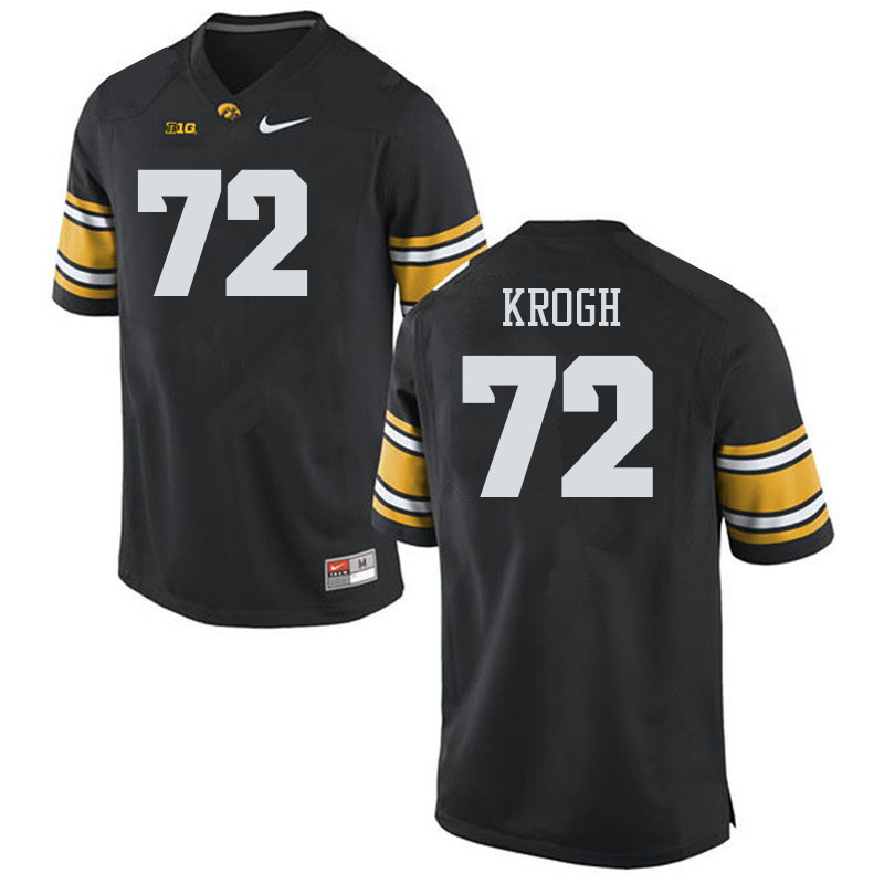 Men #72 Kale Krogh Iowa Hawkeyes College Football Alternate Jerseys Sale-Black